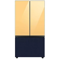 Bespoke 3-Door French Door Refrigerator Panel - Bottom Panel - Navy Steel - OPEN BOX