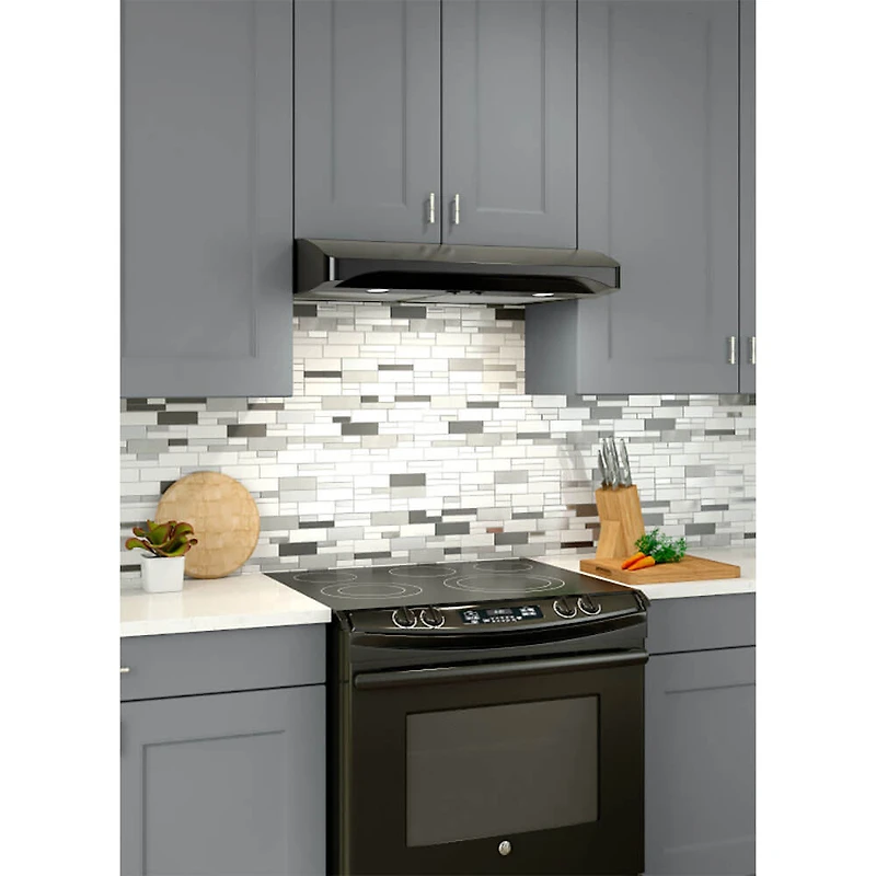 36 inch Elite Alta 1 Series Black Convertible Under-Cabinet Range Hood