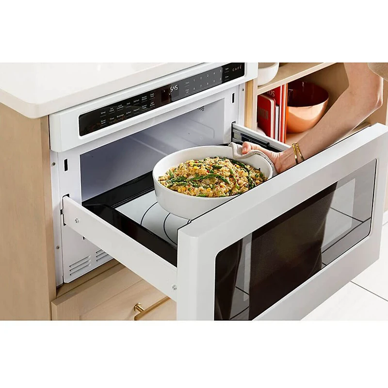 1.2 Cu. Ft. Matte White Built-In Drawer Microwave
