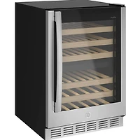 44 Bottle Stainless Steel Dual Zone Wine Center