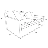 Alexia Slipcover Sofa - Light Linen - OPEN BOX