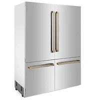 32.3 Cu. Ft. Autograph Edition Stainless Steel/Champagne Bronze 4-Door French Door Refrigerator