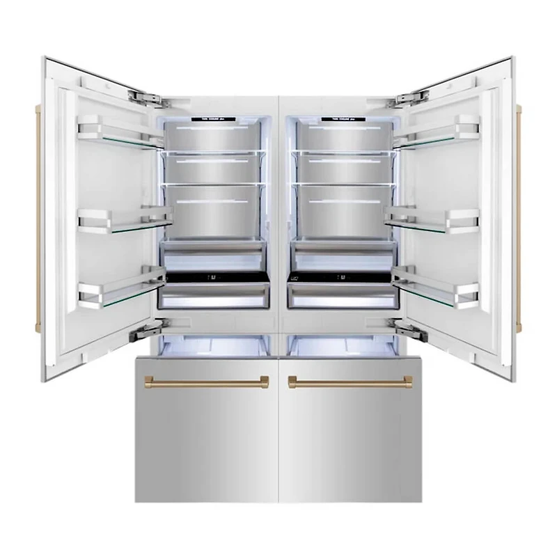 32.3 Cu. Ft. Autograph Edition Stainless Steel/Champagne Bronze 4-Door French Door Refrigerator