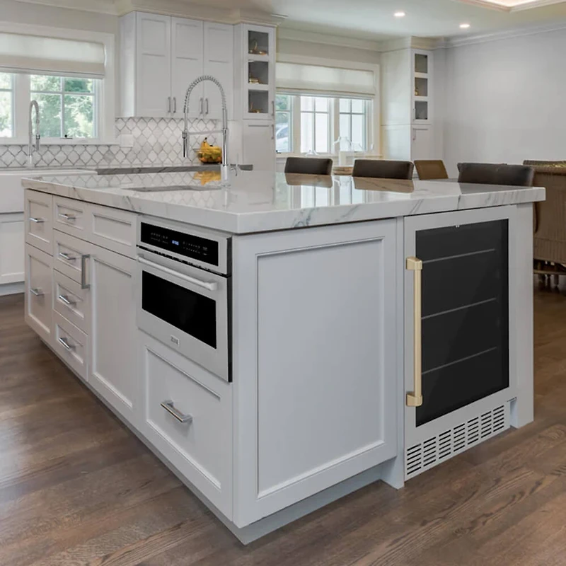 24 inch Monument Autograph Edition Stainless Steel/Champagne Bronze Beverage Cooler