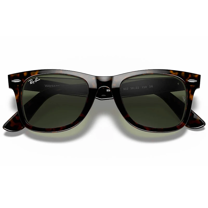Wayfarer Original Polished Tortoise G-15 Classic Green Crystal
