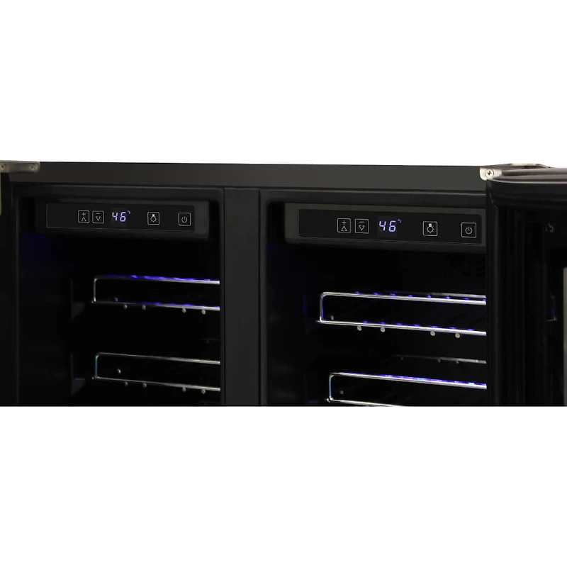 42 Bottle Stainless Steel Dual Zone Built-in Wine Cooler