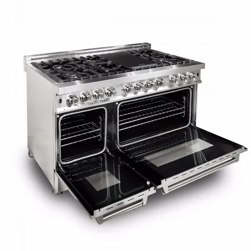 6.0 Cu. Ft. Professional Stainless Freestanding Dual Fuel Double Range