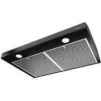 36 inch Glacier Series Black Under Cabinet Convertible Range Hood