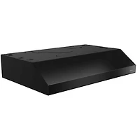 36 inch Glacier Series Black Under Cabinet Convertible Range Hood