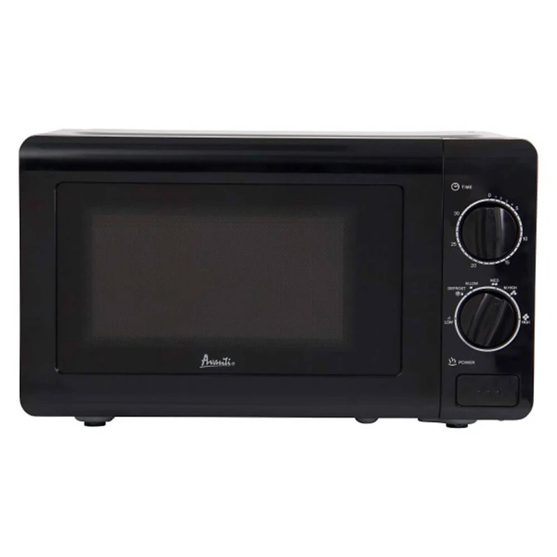 0.7 Cu. Ft. Black Countertop Manual Microwave Oven - OPEN BOX