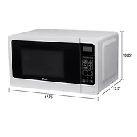 0.7 Cu. Ft. White Countertop Microwave