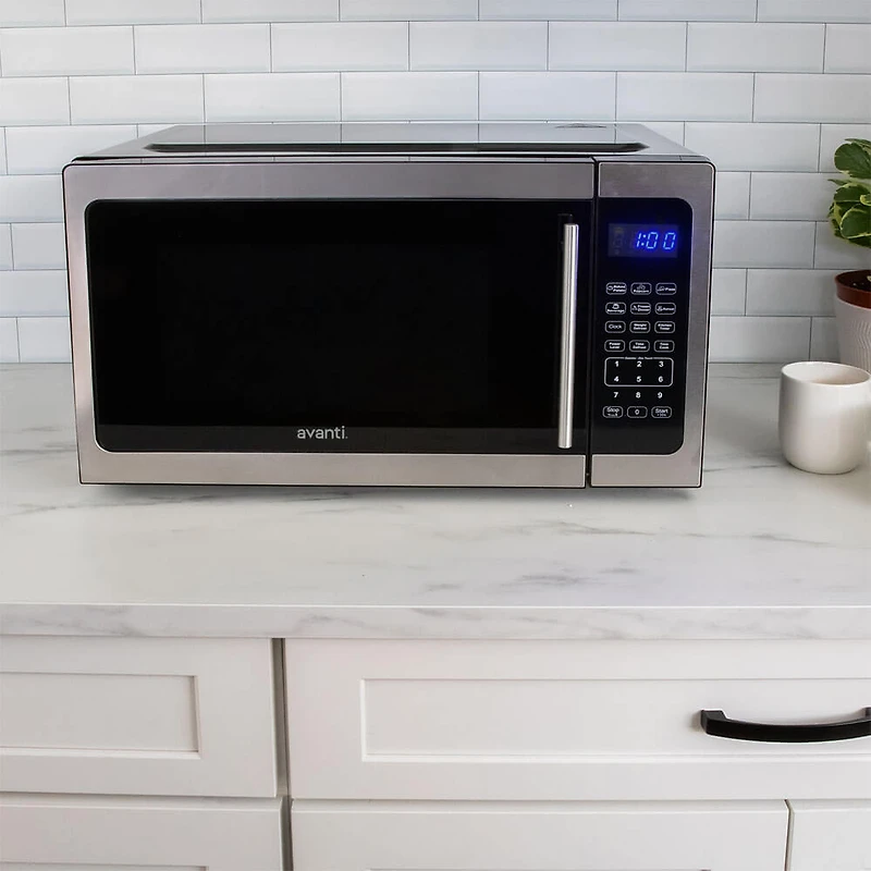 1.5 Cu. Ft. Stainless Steel Countertop Microwave - OPEN BOX