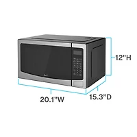 1.5 Cu. Ft. Stainless Steel Countertop Microwave