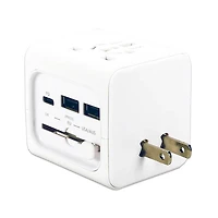 Premium World Travel Power Adapter w/ USB-C & Dual-USB Charger Ports