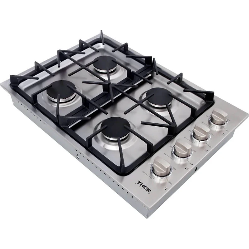 30 inch Stainless 4 Burner Gas Cooktop