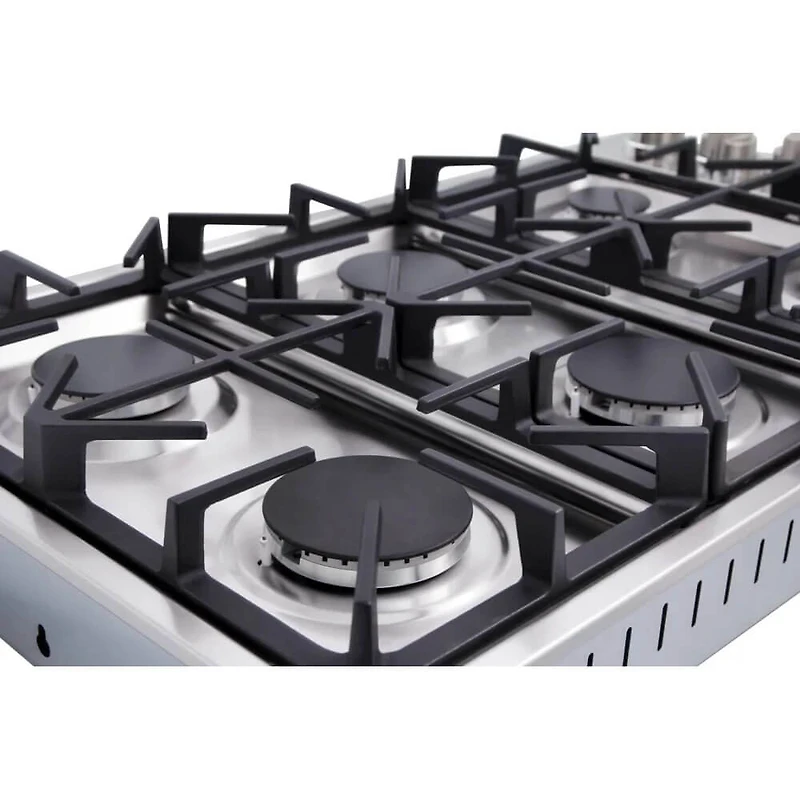 36 inch Stainless 6 Burner Gas Cooktop