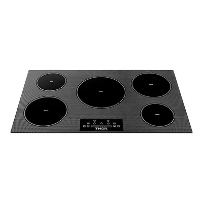 36 inch Black 5 Burner Built-In Electric Induction Cooktop