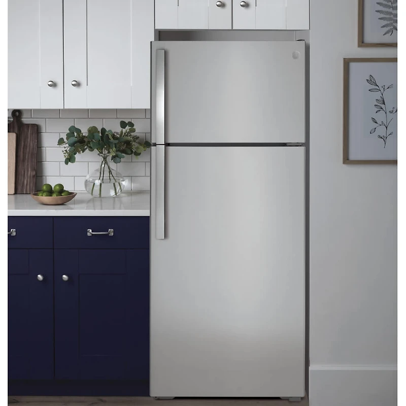 17.5 Cu. Ft. Stainless Steel Top Freezer Refrigerator