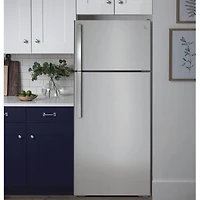 17.5 Cu. Ft. Stainless Steel Top Freezer Refrigerator