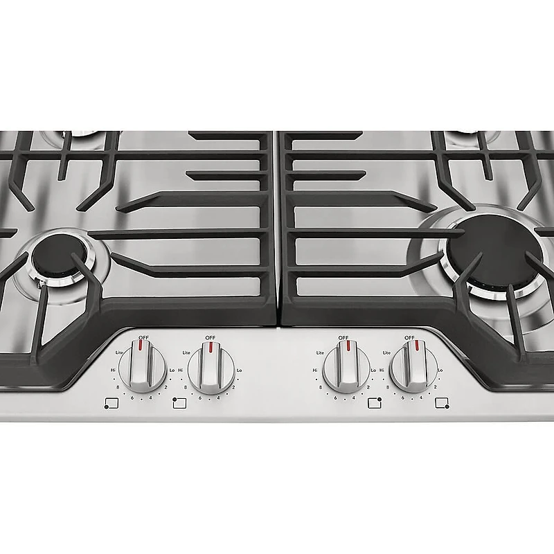 30 inch Stainless 4 Burner Gas Cooktop