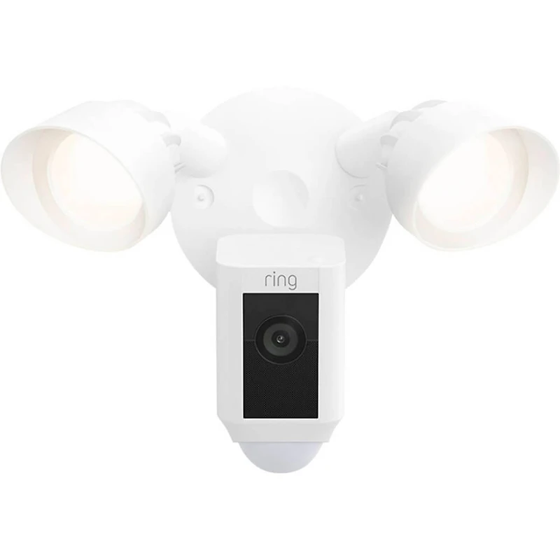 Floodlight Cam Plus Outdoor Wired 1080p Surveillance Camera - White