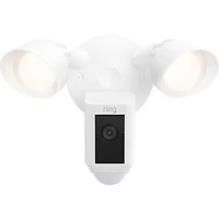 Floodlight Cam Plus Outdoor Wired 1080p Surveillance Camera - White
