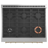 6.2 Cu. Ft. Matte White Freestanding Gas Range