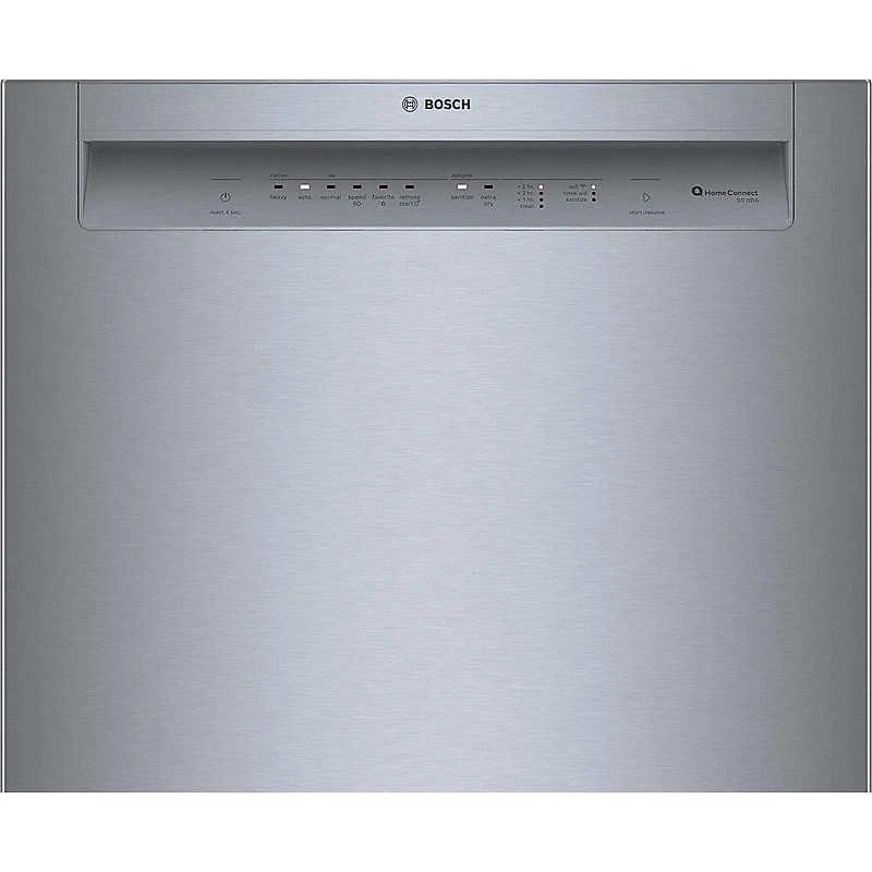 50 dBA 100 Series Stainless Recessed Handle Front Control Dishwasher