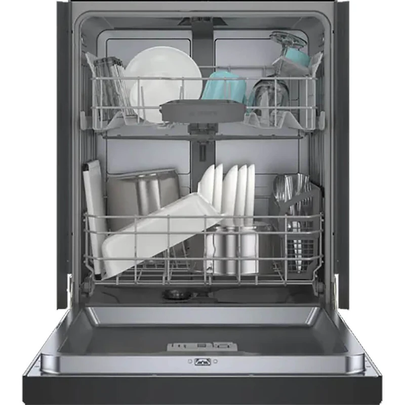 50 dBA 100 Series Black Front Control Smart Built-In Hybrid Dishwasher - OPEN BOX