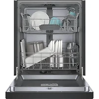 50 dBA 100 Series Black Front Control Smart Built-In Hybrid Dishwasher - OPEN BOX