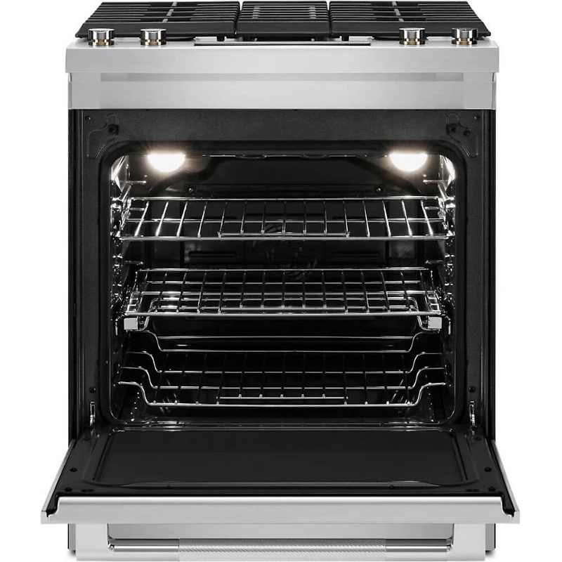 6.2 Cu. Ft. Stainless Steel Slide-In Dual Fuel Range