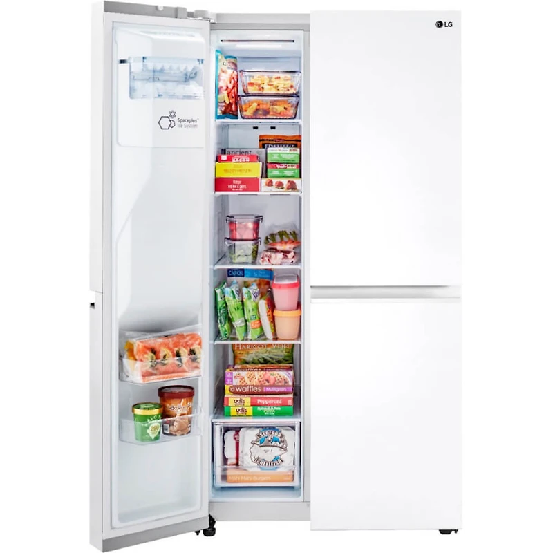 27.2 Cu. Ft. Smooth White Side By Side Refrigerator - OPEN BOX