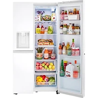 27.2 Cu. Ft. Smooth White Side By Side Refrigerator - OPEN BOX
