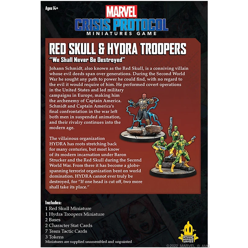 Marvel Crisis Protocol Red Skull & Hydra Troops Game