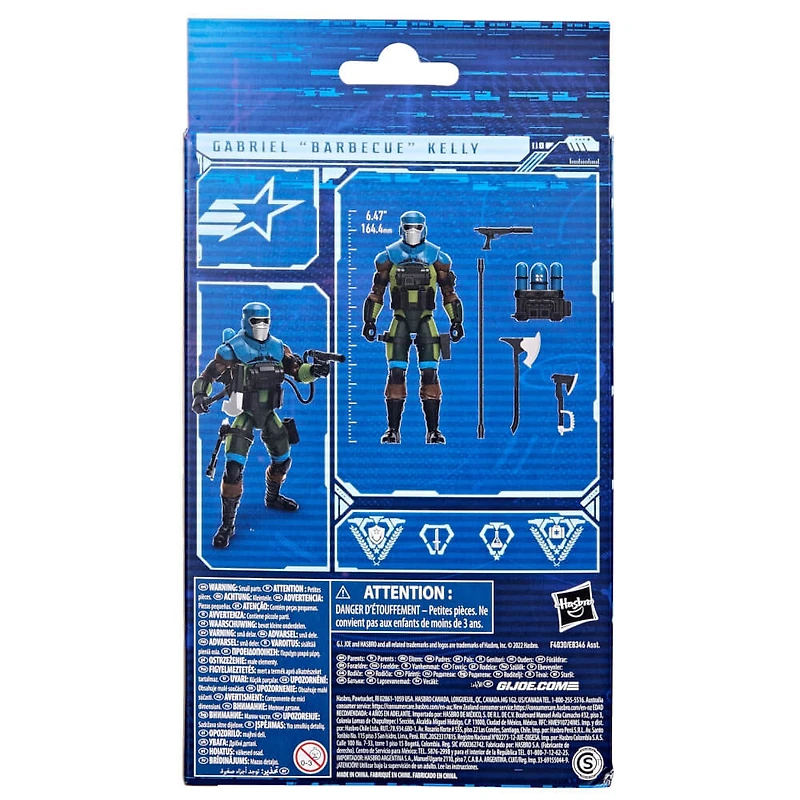 6 inch G.I. Joe Classified Series Mad Marauders Gabriel ”Barbecue” Kelly Action Figure