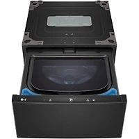 1.0 Cu. Ft. SideKick Black Steel Top Load HE Pedestal Washer