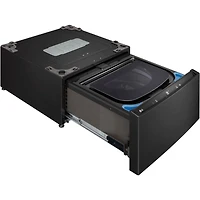 1.0 Cu. Ft. SideKick Black Steel Top Load HE Pedestal Washer