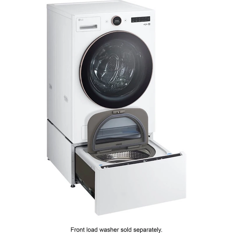 1.0 Cu. Ft. SideKick White Top Load HE Pedestal Washer