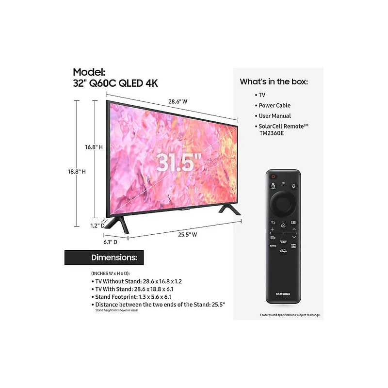 inch Class Q60C 4K QLED Smart TV