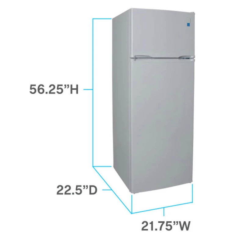 7.3 Cu. Ft. White Top Freezer Refrigerator