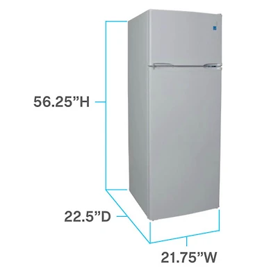 7.3 Cu. Ft. White Top Freezer Refrigerator