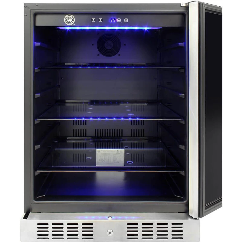 5.12 Cu. Ft. Stainless Outdoor Counter Depth Compact Refrigerator