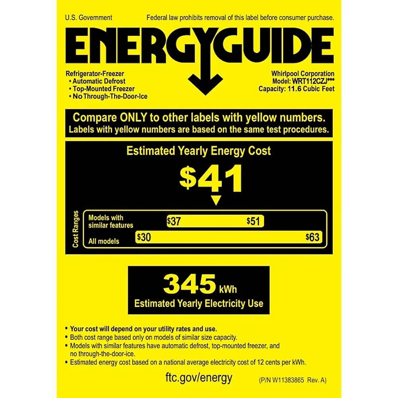 11.6 Cu. Ft. Stainless Steel Top Freezer Refrigerator