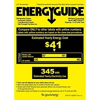 11.6 Cu. Ft. Stainless Steel Top Freezer Refrigerator