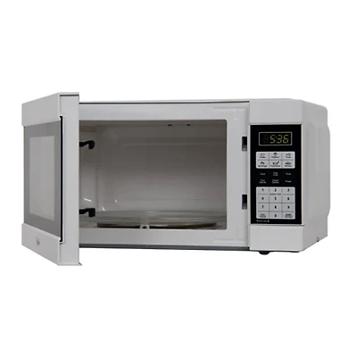 1.1 Cu. Ft. White Countertop Microwave