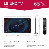 65 inch Class 4K HDR LED Smart TV  inchOPEN BOX inch