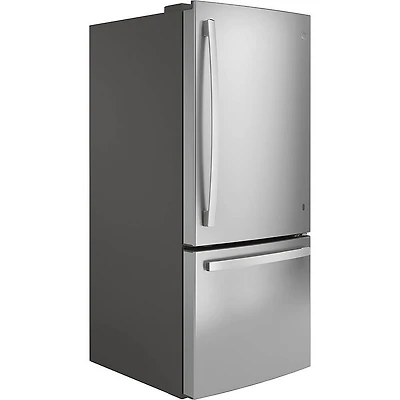 21 Cu. Ft. Stainless Steel Bottom-Freezer Refrigerator