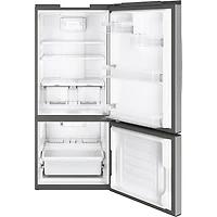 21 Cu. Ft. Stainless Steel Bottom-Freezer Refrigerator