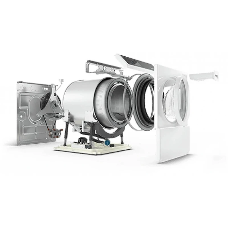 3.5 Cu. Ft. Front Load Washer - White Left Hinge