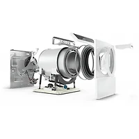 3.5 Cu. Ft. Front Load Washer - White Left Hinge